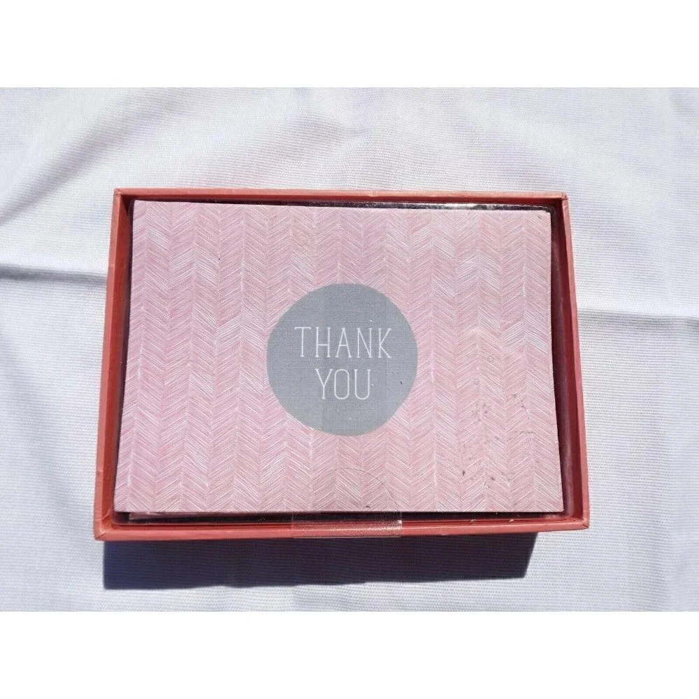 Note Cards - Thank You and blank new in package, three designs New